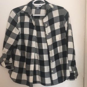 Button up plaid shirt